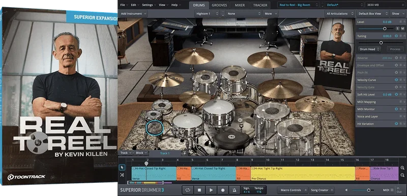 Toontrack SDX Real to Reel interface