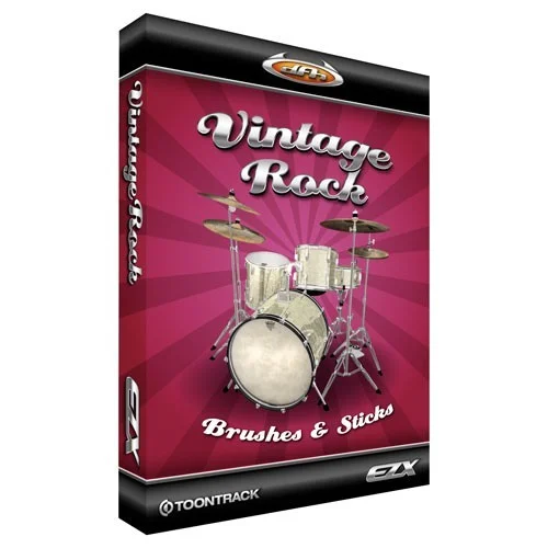 Toontrack EZX Vintage Rock - Brushes & Sticks interface