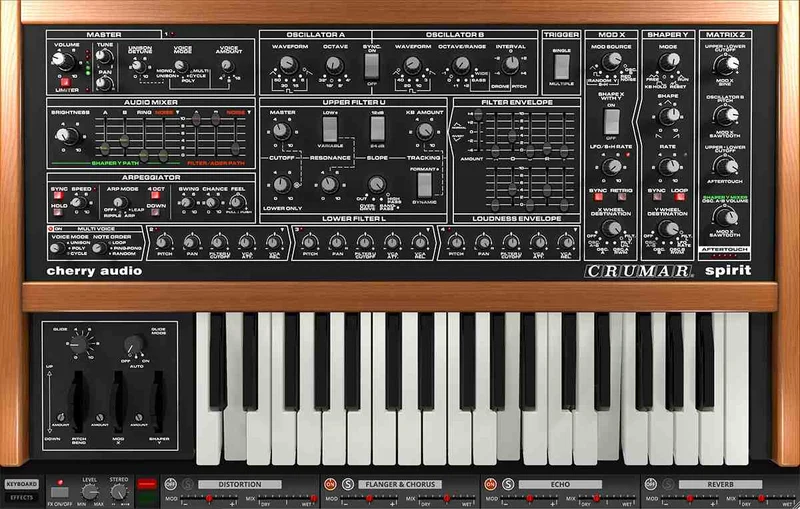 Cherry Audio Crumar Spirit interface