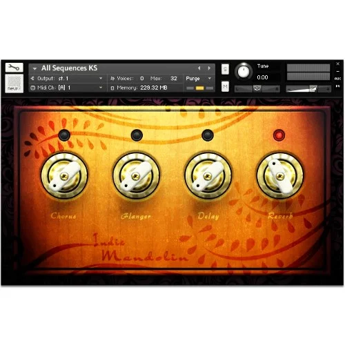 Dream Audio Tools Indie Mandolin interface