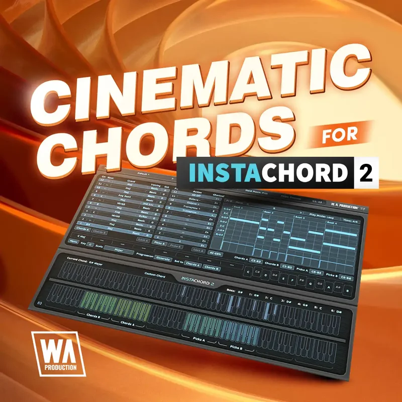W. A. Production Cinematic Chords for InstaChord 2 interface