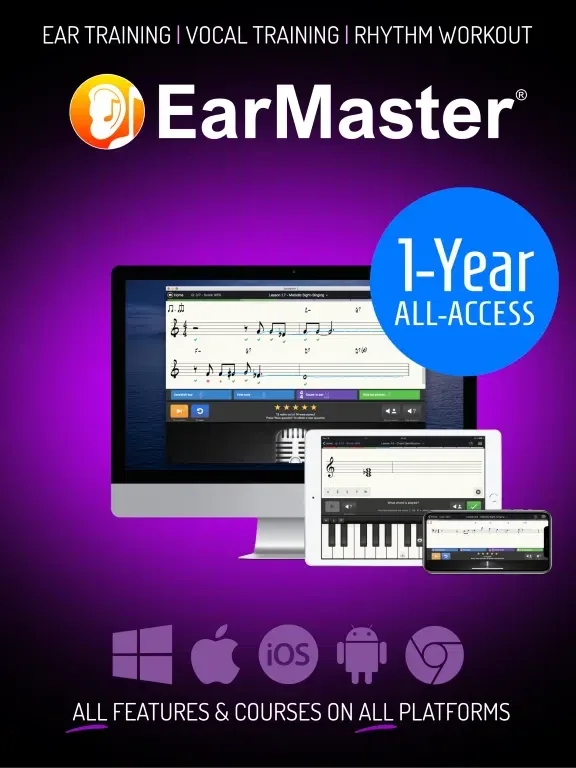 EarMaster 1 Year All Access Pass interface
