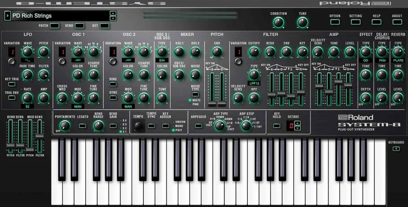Roland SYSTEM-8 interface
