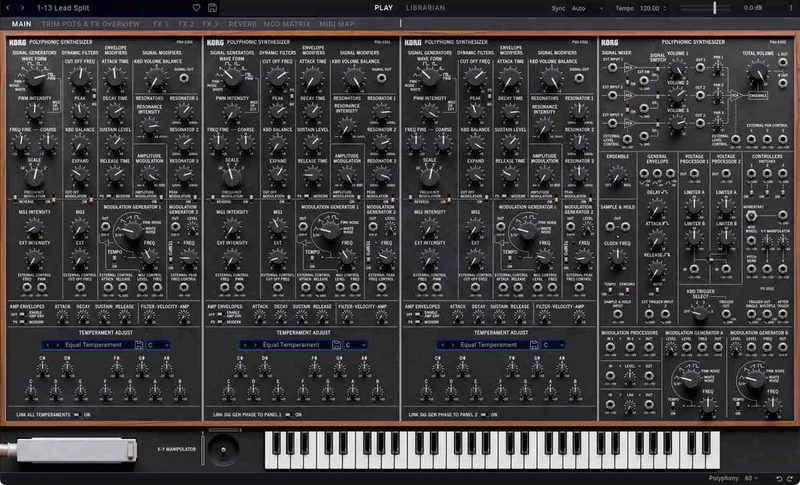 KORG PS-3300 interface
