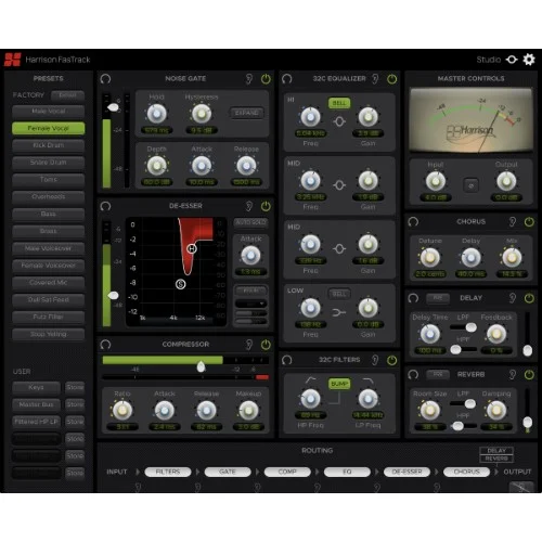 Harrison Consoles FastTrack interface