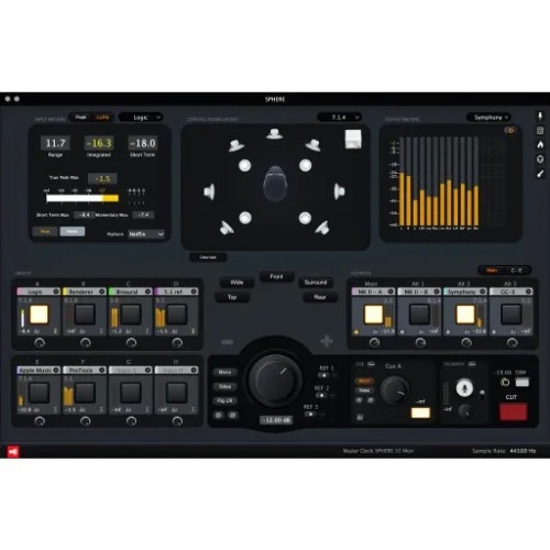 Ginger Audio Sphere Immersive and Link interface