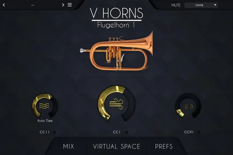 Acousticsamples VHorns Brass Section interface