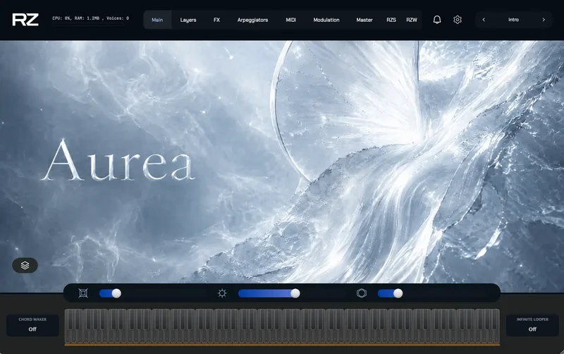ZAK Sound Aurea interface