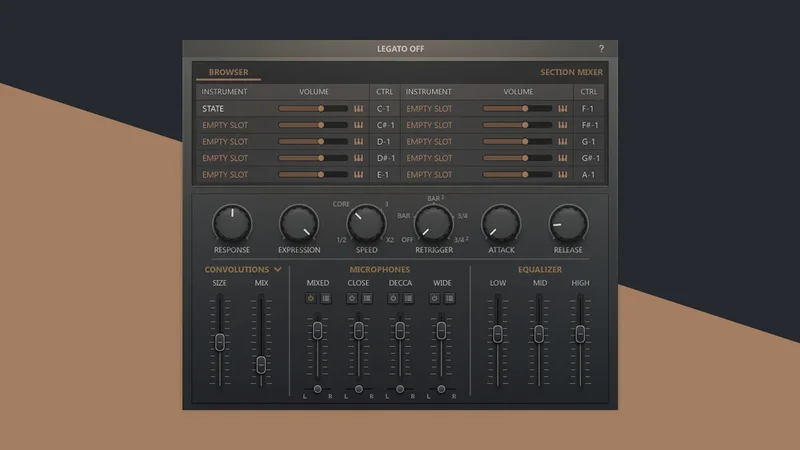 8Dio Century Ostinato Strings interface
