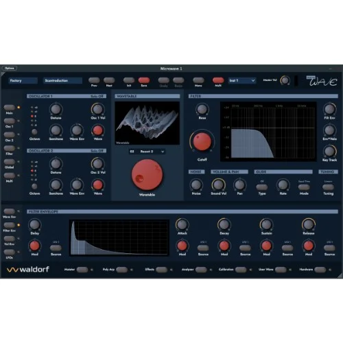 Waldorf Microwave 1 - Version 2 Update interface