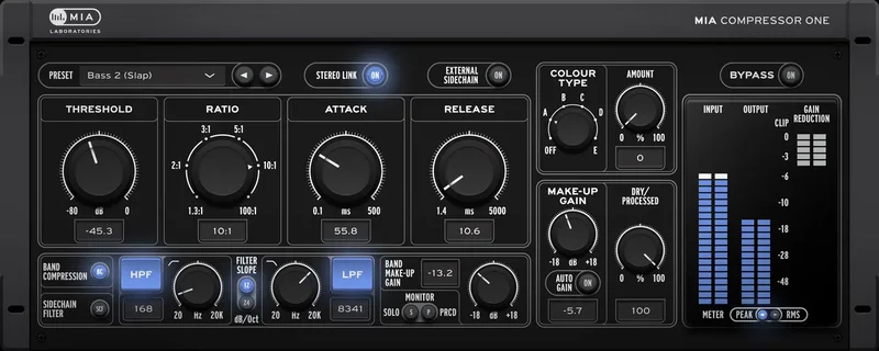 MIA Laboratories Mia Compressor ONE interface