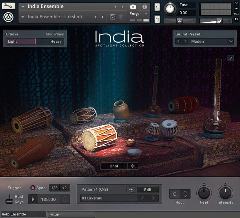 Native Instruments Spotlight Collection: India interface