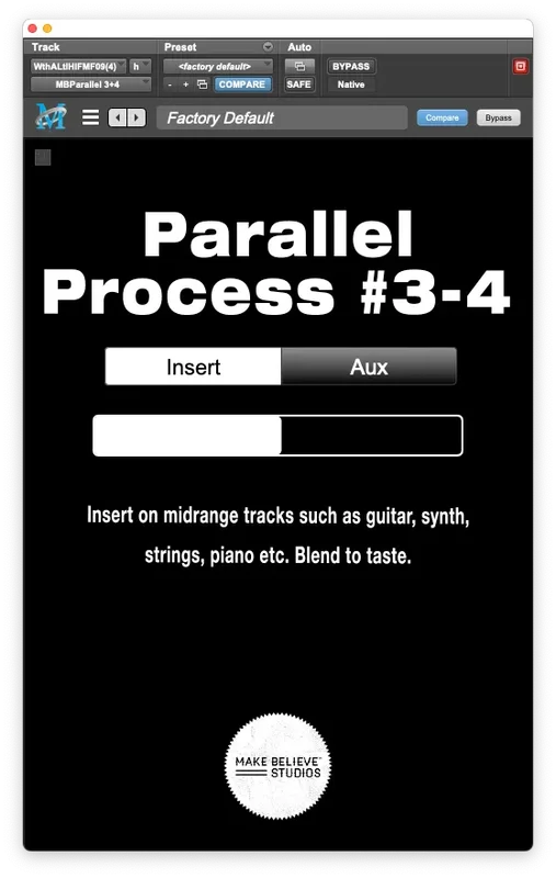 Make Believe Parallel 3+4 interface