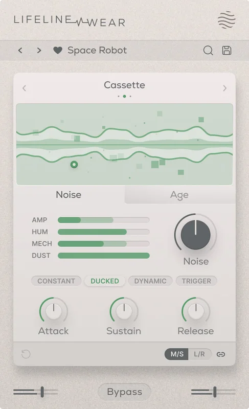 Excite Audio Lifeline Wear interface