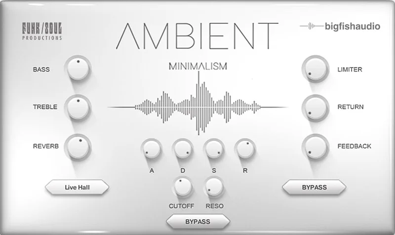 Big Fish Audio Ambient Minimalism interface