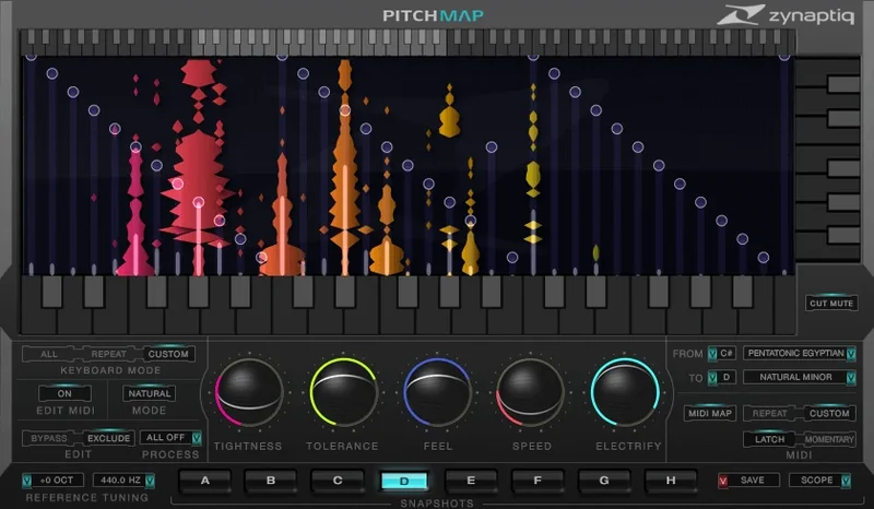 Zynaptiq Pitchmap [Education] interface