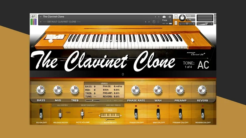 The Clavinet Clone interface