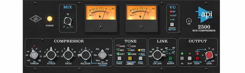 Universal Audio UAD API 2500 Bus Compressor interface