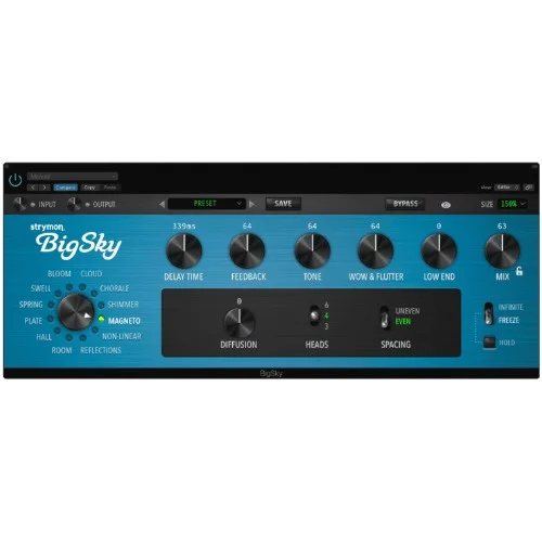Strymon BigSky interface