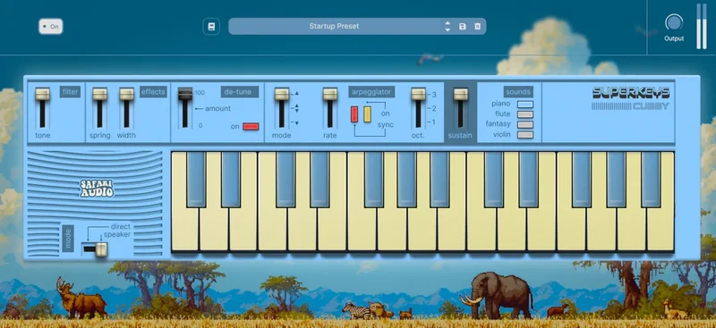 Safari Audio Cubby interface
