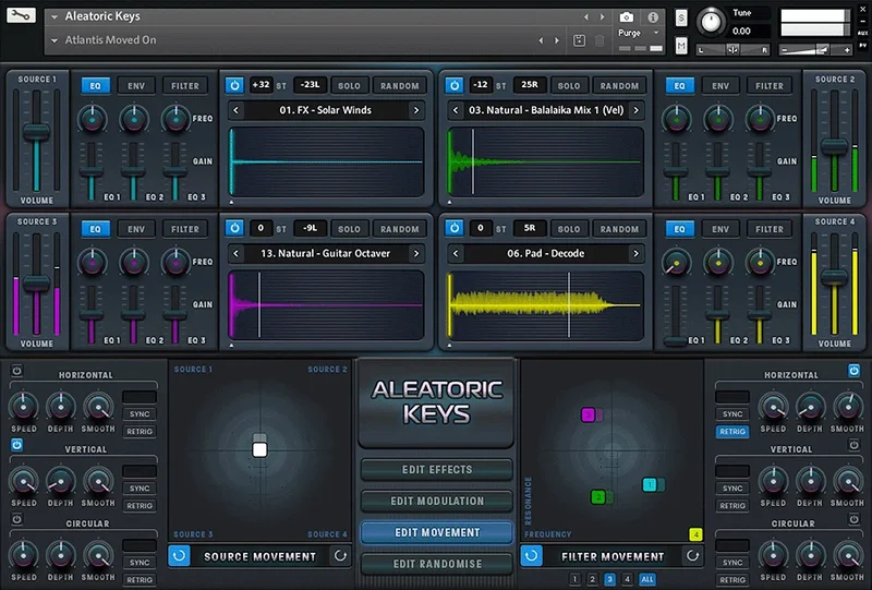 Ergo Kukke Aleatoric Keys interface