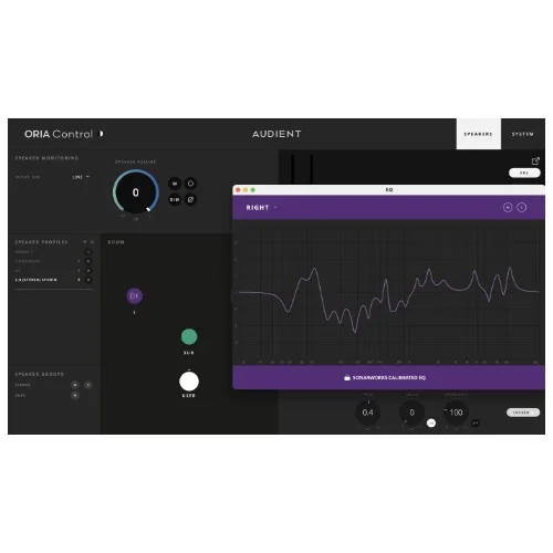 Sonarworks ORIA Mini Room Correction Add-on interface