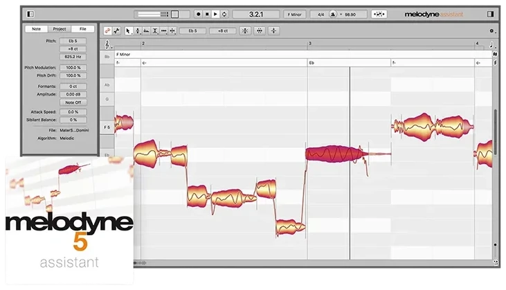 Celemony Melodyne 5 Assistant interface