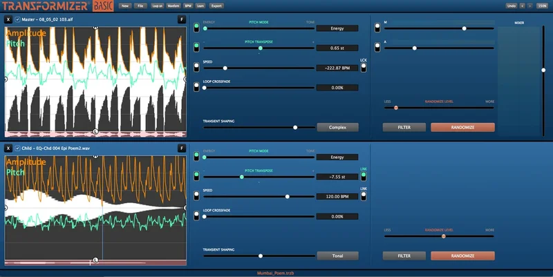 Transformizer 2 interface