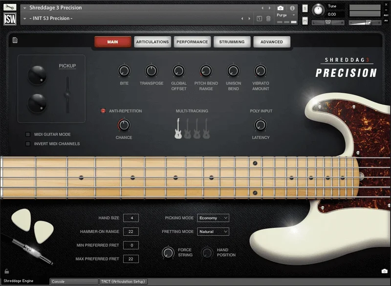 Impact Soundworks Shreddage 3 Precision interface