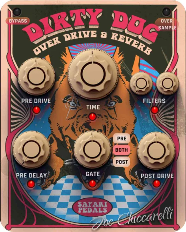 Safari Pedals Dirty Dog Reverb interface