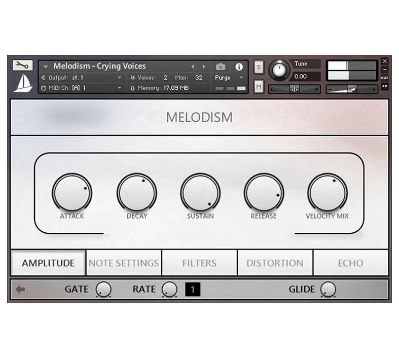 Loot Audio Melodism interface