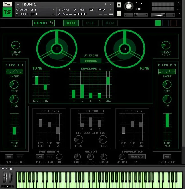 Tronsonic Tronto Trilogy interface