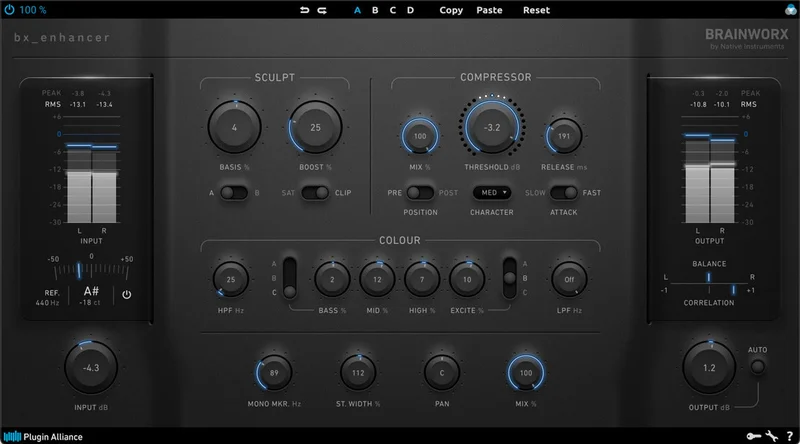 Brainworx bx_enhancer interface