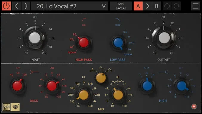 Overloud Gem EQ495 interface
