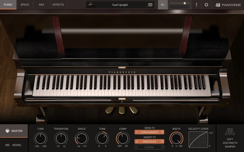 IK-Multimedia Pianoverse - Royal Upright Y5 interface