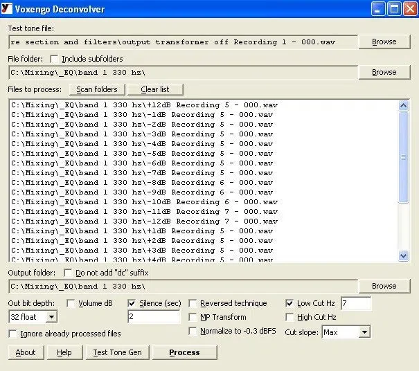 Voxengo Deconvolver interface