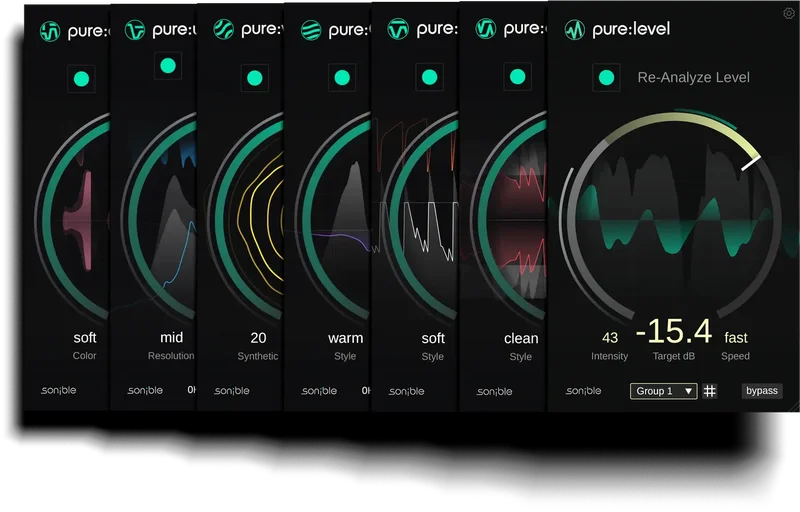 Sonible pure:bundle: pure:limit | pure:comp | pure:verb interface