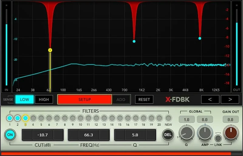 Waves X-FDBK interface