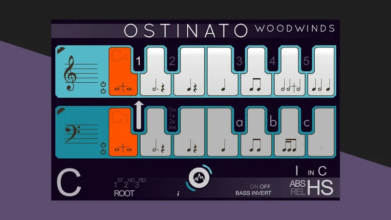 Sonokinetic Ostinato Woodwinds interface