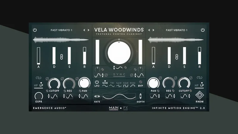 Emergence Audio Vela Woodwinds interface