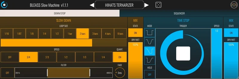 BLEASS Slow Machine interface