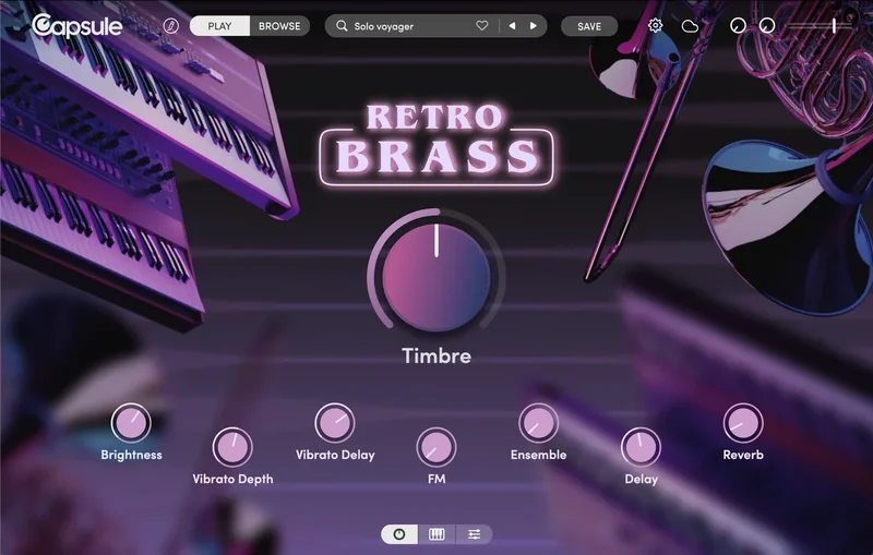 Capsule Audio Retro Brass interface