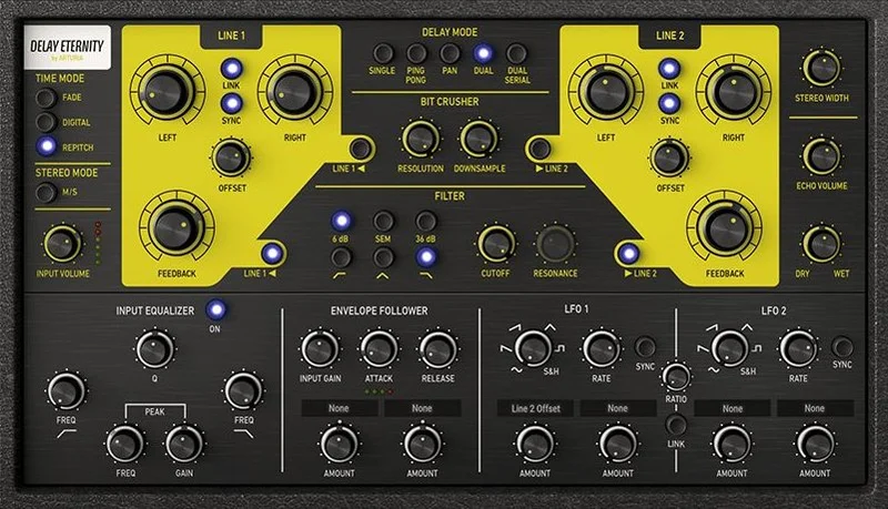 Arturia Delay ETERNITY interface