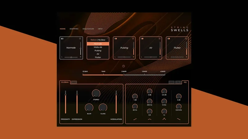String Swells PRO interface