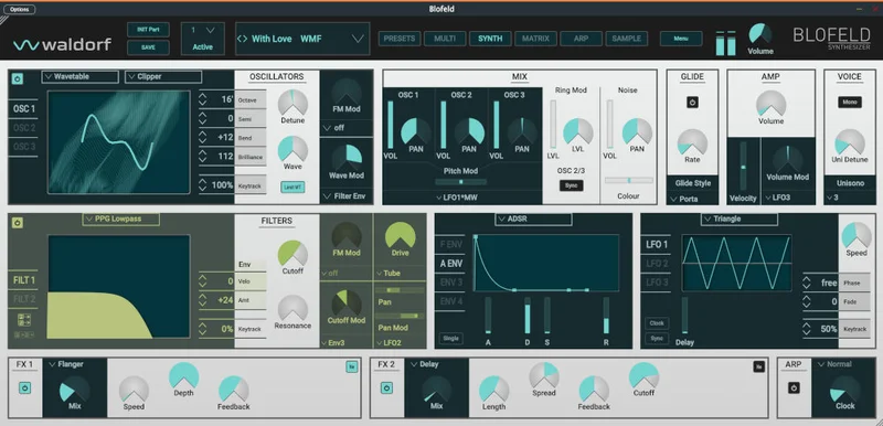 Waldorf Blofeld interface