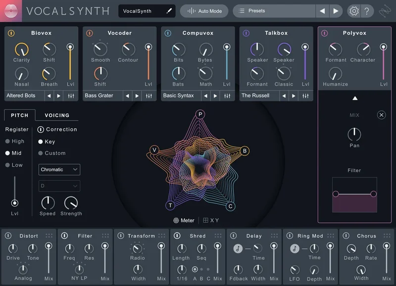 iZotope VocalSynth 2 [Education] interface