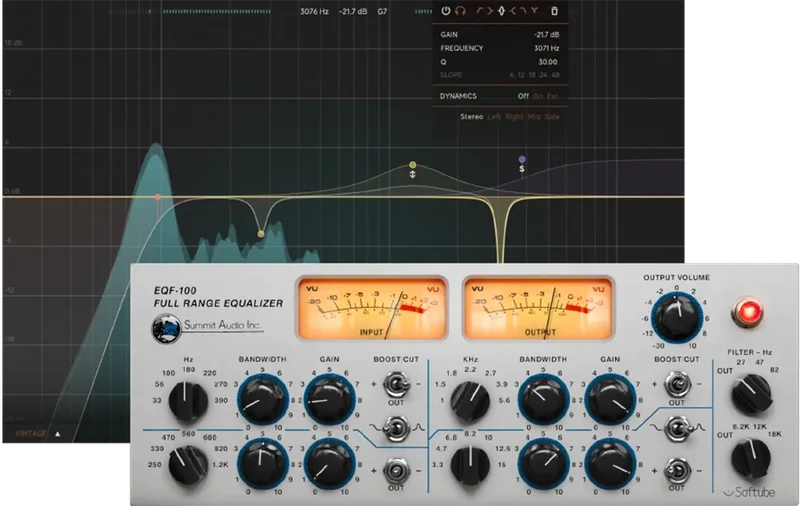 Softube Equalizers & Summit Audio EQF-100 interface