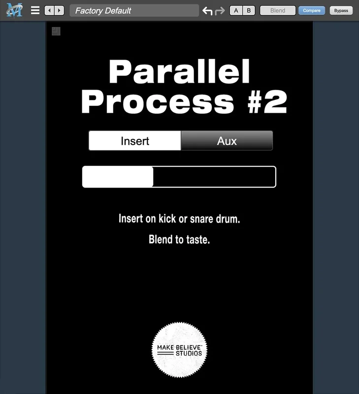 Metric Halo x Make Believe Studios Parallel Process #2 interface
