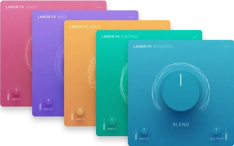 LANDR FX Suite interface