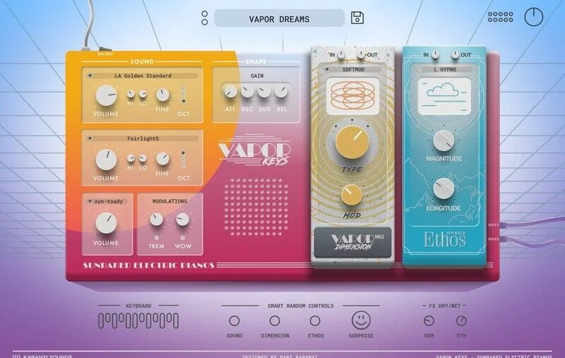 Karanyi Sounds Vapor Keys interface